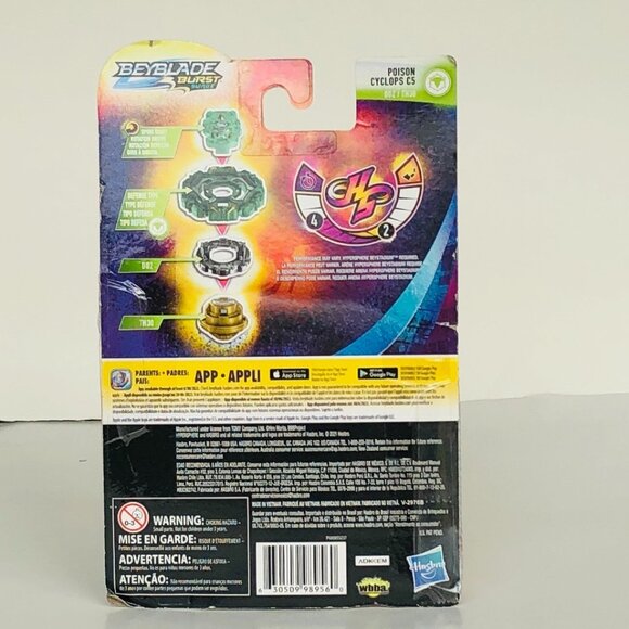 Beyblade Burst Rise Hypersphere Poison Cyclops C5 Starter Pack New Sealed - Picture 10 of 13